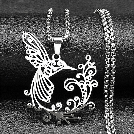 304 Stainless Steel Pendant Necklaces NJEW-C066-15P-1