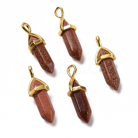 Synthetic Goldstone Pointed Pendants G-K329-12G-1