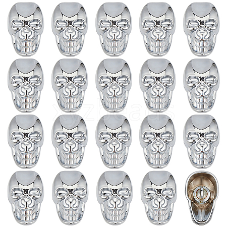 20Pcs Alloy Shank Buttons BUTT-PH0001-82B-P-1