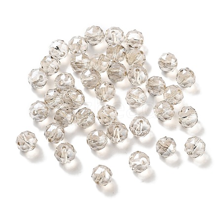 Electroplate Round Glass Beads  EGLA-A043-01-PL01-1