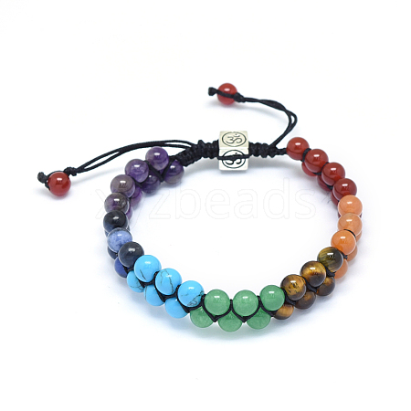 Yoga Chakra Jewelry BJEW-P243-B-1