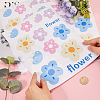 PVC Self Adhesive Flower Car Sticker DIY-WH0453-57B-3