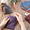   20Pcs 5 Colors Silk Pouches ABAG-PH0001-15-5