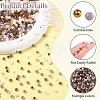 1000Pcs 10 Colors Electroplate Transparent Glass Beads EGLA-YW0005-72B-6