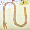 Alloy Full Crystal Rhinestone 5-Row Chain Belts AJEW-WH20019-49G-6