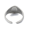 304 Stainless Steel Cuff Rings for Women RJEW-M019-29P-3