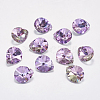 Faceted K9 Glass Rhinestone Charms RGLA-F053-D-001VL-1