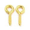 Brass Screw Eye Peg Bails KK-H452-38G-1