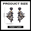 1 Pair Resin Wing Dangle Stud Earrings EJEW-LP0001-23C-2