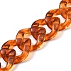 Handmade Opaque Acrylic Curb Chains AJEW-JB00813-1