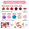 54Pcs 9 Styles Opaque Resin Beads RESI-TA0003-10-4