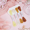 4 Skeins 4 Colors 6-Ply Cotton Embroidery Floss EMBR-WH20001-003E-4