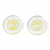 Transparent Resin Pendants RESI-N030-007A-2