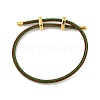 Braided Steel Wire Bracelets Making BJEW-H610-02G-34-1