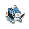 Winter Theme Alloy Enamel Pendants ENAM-M002-04C-P-1