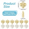 80Pcs 2 Colors CCB Plastic Charms CCB-FS0001-15-3