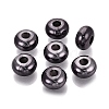 UV Plating Opaque Acrylic European Beads PACR-T017-19M-02-1