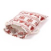 Christmas Theme Cotton Fabric Cloth Bag X-ABAG-H104-B12-3