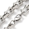 304 Stainless Steel Link Chain Bracelets BJEW-H618-11P-2