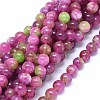Natural Dyed Jade Beads Strands G-F601-A09-1