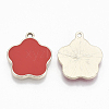 Eco-Friendly Alloy Enamel Pendants PALLOY-R110-05C-2