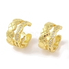 Brass Micro Pave Clear Cubic Zirconia Cuff Earrings for Women EJEW-I305-29G-1