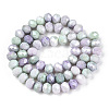 Faceted Electroplated Glass Beads Strands X-GLAA-C023-02B-A-2