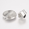 Tibetan Style Alloy Beads PALLOY-XCP0005-02AS-2