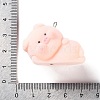 Flocking Resin Cute Pendants RESI-A040-02D-3