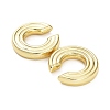 Rack Plating Grooved Donut Brass Cuff Earring EJEW-M226-03G-2