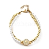 Brass Multi-strand Bracelets BJEW-M056-02G-3