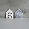 Easter Theme House with Butterfly & Flower Pattern DIY Silicone Table Lamp Molds SIMO-G008-01C-1