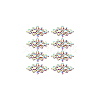 8Pcs Glass Cabochons(Hot Melt Adhesive On The Back) GGLA-FG0001-07A-7