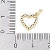 Rack Plating Brass Clear Cubic Zirconia Pendants KK-Z060-02G-01-3