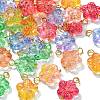 30Pcs 5 Colors Handmade Lampwork Charms PALLOY-CJ0002-66-6