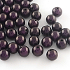 Spray Painted Acrylic Beads MACR-Q154-8mm-N06-1