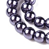 Baking Painted Pearlized Glass Pearl Round Bead Strands HY-Q003-4mm-73-3