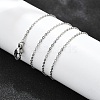 Non-Tarnish 304 Stainless Steel Cable Chain Necklaces NJEW-P248-01P-2