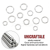 Unicraftale 12Pcs 6 Style 304 Stainless Steel Linking Rings STAS-UN0032-06-5