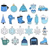 44Pcs 22 Styles Winter Theme Alloy Enamel Pendants ENAM-CJ0006-42-1