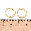 Brass Cubic Zirconia Hoop Earrings EJEW-A156-13B-G-5