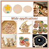 200Pcs Beech Wooden Round Pieces WOOD-NB0002-94A-7