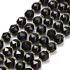 Natural Black Tourmaline Beads Strands GG-CBA3921-B11-8mm-2