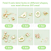   6 Style Zinc Alloy Twist Bag Lock Purse Catch Clasps FIND-PH0007-30-6