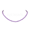 6Pcs 6 Color Glass Seed Beaded Necklaces Set with 304 Stainless Steel Clasps NJEW-JN04380-5