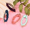 10Pcs 10 Colors Druzy Geode Resin Big Pendants RESI-SZ0001-30-2