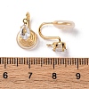 Brass Micro Pave Cubic Zirconia Ear Cuff Findings KK-F898-15F-G-3