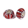 Handmade Lampwork & Brass Core European Beads LAMP-N044-01S-03-3