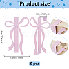 2Pcs Iron Bowknot Hook FIND-WH0366-425-2