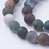 Natural Indian Agate Bead Strands G-G735-01F-10mm-3